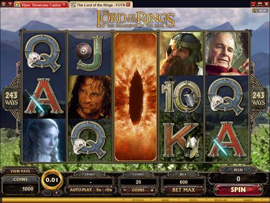 Herr der Ringe Slot spielen